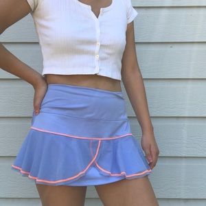 Periwinkle tennis skirt
